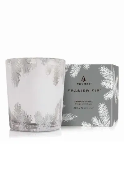 Thymes Frasier Fir Statement Jar Candle In Gray