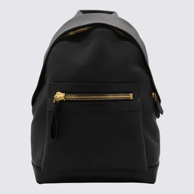 Tom Ford Black Leather Buckley Backpack