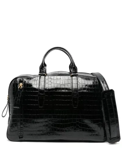 Tom Ford Buckley Duffle Bag In Black