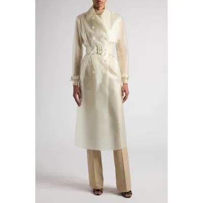 Tom Ford Translucent Trench Coat In Transparent