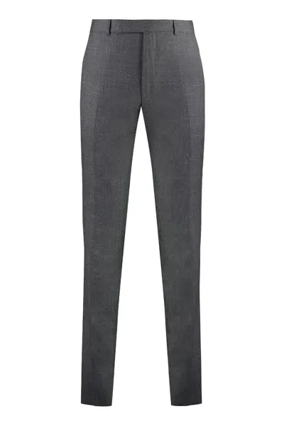 Tom Ford Wool Trousers In Grey