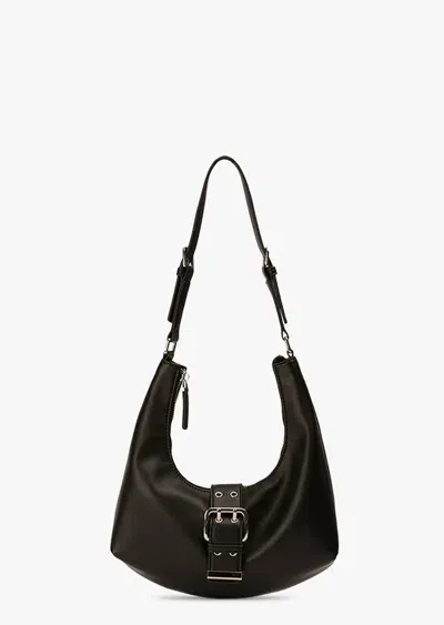 Tony Bianco Zali Black Leather Shoulder Bag