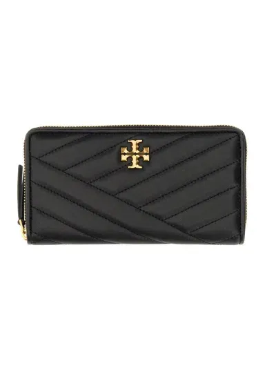 Tory Burch Continental Wallet "kira" In Black