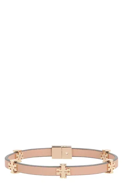 Tory Burch Eleanor Vegan Leather Bracelet In Neutral