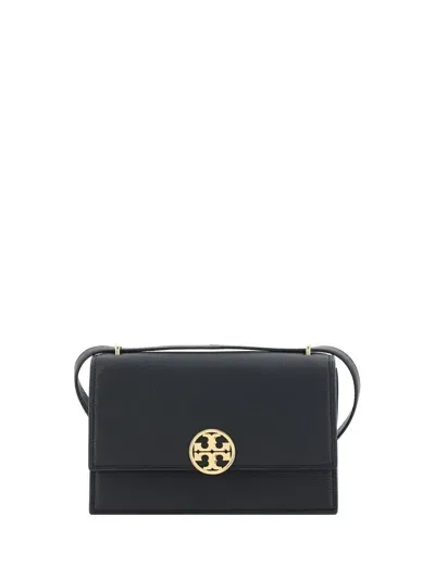 Tory Burch Miller Leather Shoulder Bag In Black