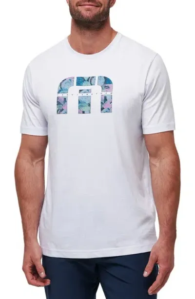 Travismathew Summer Season Icon Graphic T-shirt In White