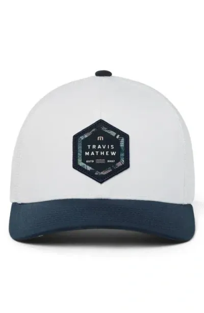 Travismathew Summer Season Snapback Baseball Cap In White