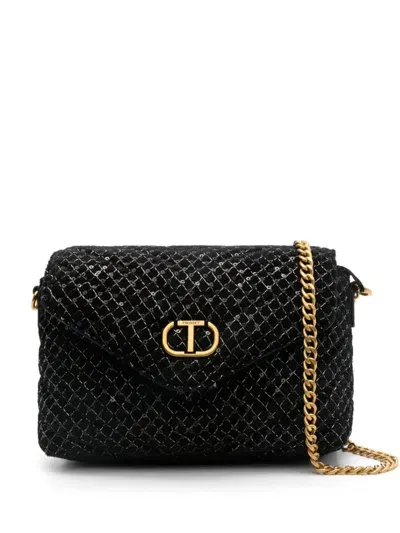 Twinset Small Dreamy Shoulder Bag In Black