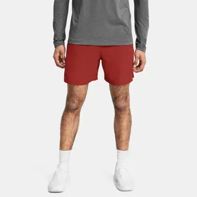 Under Armour Men's    Vanish Woven 6" Shorts Earthen Orange In Red