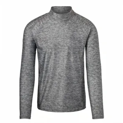 Uv Skinz Long Sleeve Active Sun & Swim Shirt In Grey Jaspe