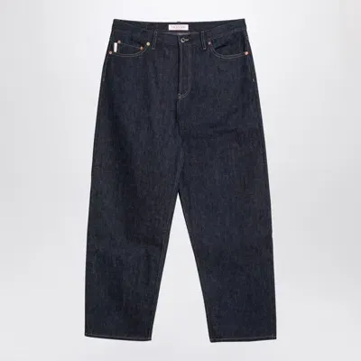 Valentino Dark Denim Jeans In Blue