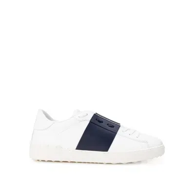 Valentino Garavani Garavani Open Leather Sneakers In White