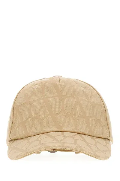 Valentino Garavani Toile Iconographe Jacquard Cotton Baseball Cap In Beige