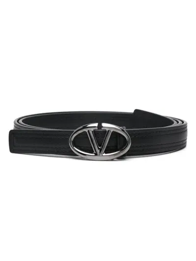 Valentino Garavani Vlogo Signature Belt In Black