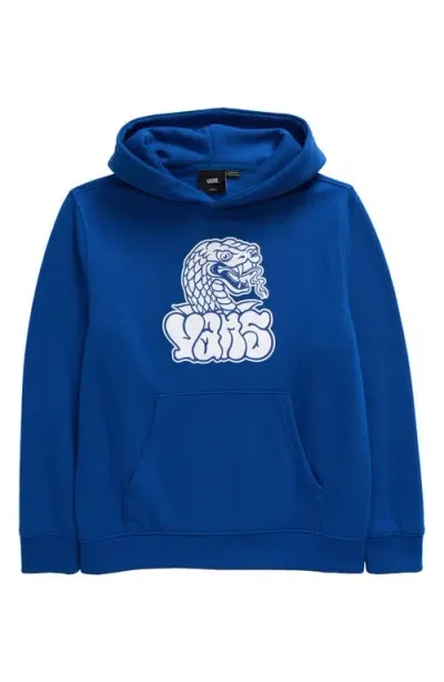 Vans Kids' Rattler Loose Pullover Hoodie In True Blue