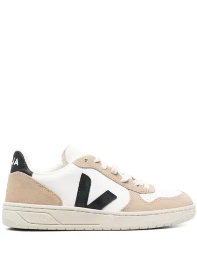 Veja V-10 Chromefree Sneakers In White