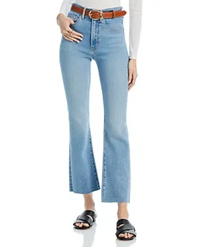 Veronica Beard Carolina High Rise Ankle Skinny Flared Jeans In Nova