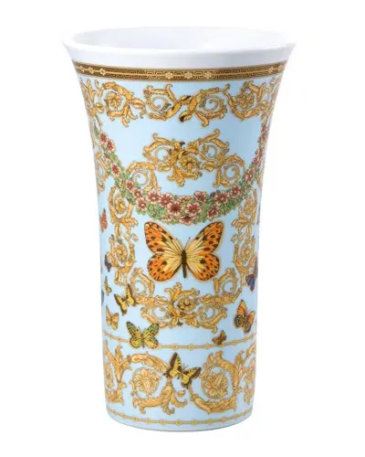 Versace Butterfly Garden 13.5" Vase In Multi