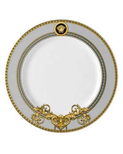 Versace Rosenthal Meets  Prestige Gala Salad Plate In Gray