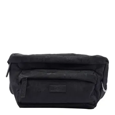 Versace Small Barocco Belt Bag In Black