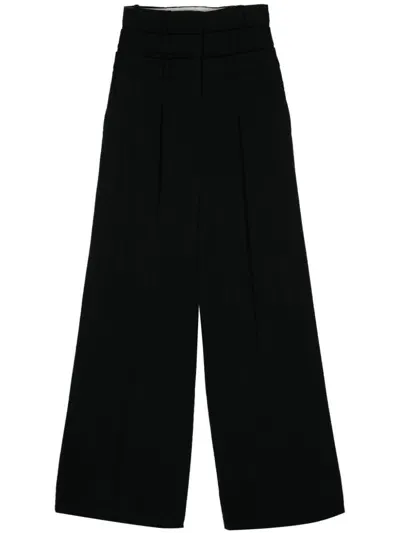 Viktor & Rolf Multi-layered Trousers In Black