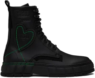 Viron Black 1992 Heart Corn Boots In 990 Black