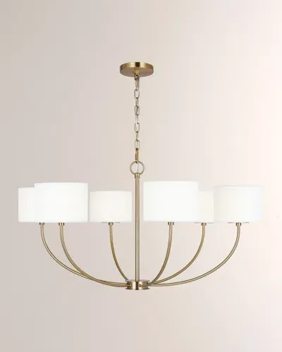 Visual Comfort Studio Sawyer Medium Chandelier By Kate Spade New York In Gold