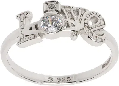 Vivienne Westwood Silver Erica Ring In Ss24-p102