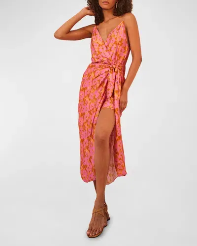 Vix Mosqueta Gisa Midi Wrap Dress In Mosueta