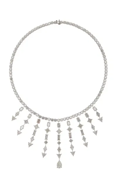 Vrai 14k White Gold Lab-grown Diamond Necklace