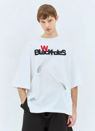 Walter Van Beirendonck Blackholes T-shirt In White