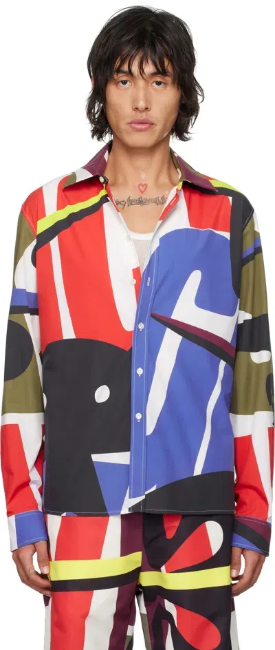 Walter Van Beirendonck Multicolor Star Shirt In Cc25