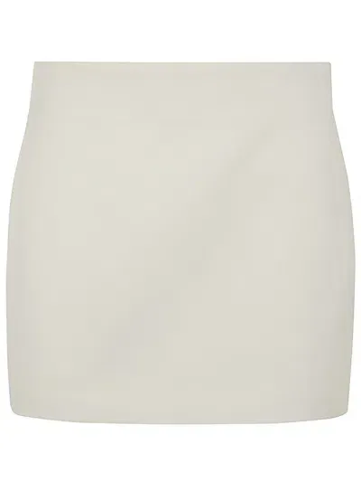 Wardrobe.nyc Column Skirt Mini Clothing In White