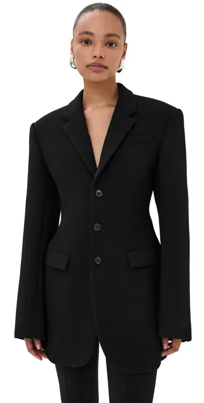 Wardrobe.nyc Wardrobe. Nyc Longline Blazer Black