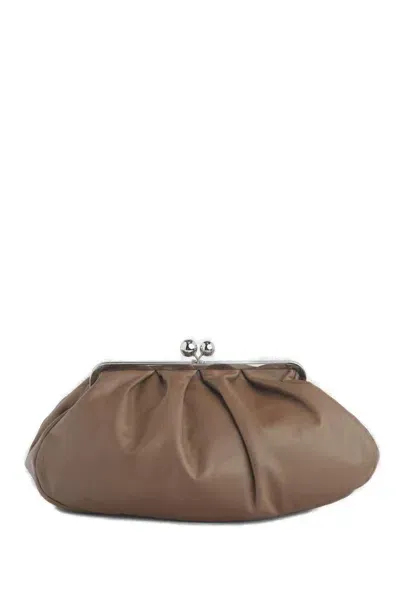 Weekend Max Mara Large Pasticcino Bag In Brown