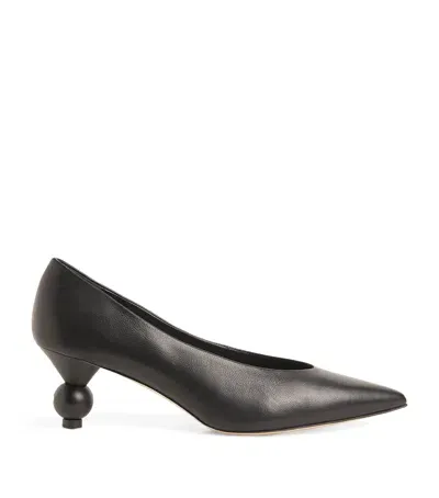 Weekend Max Mara Leather Renza Pumps 65 In Black