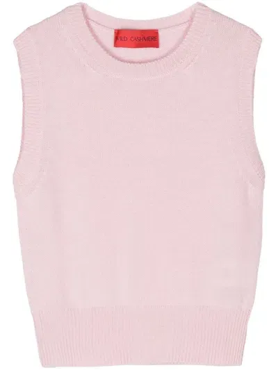 Wild Cashmere Sasha Top In Pink