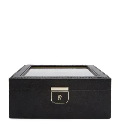 Wolf Palermo 6-piece Watch Box In Black