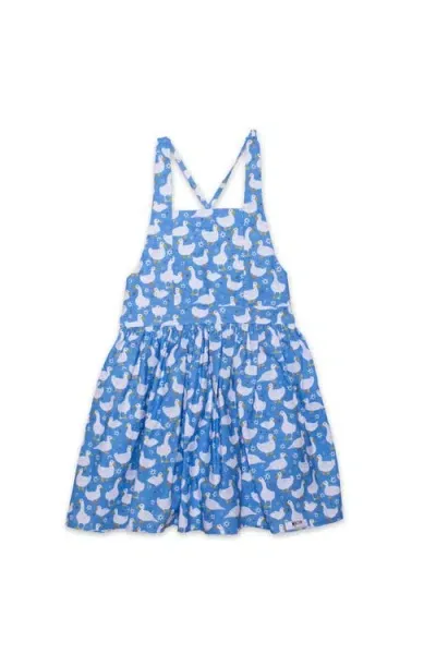 Worthy Threads Kids'  Girls Tie Back Dress In Blue Ducks