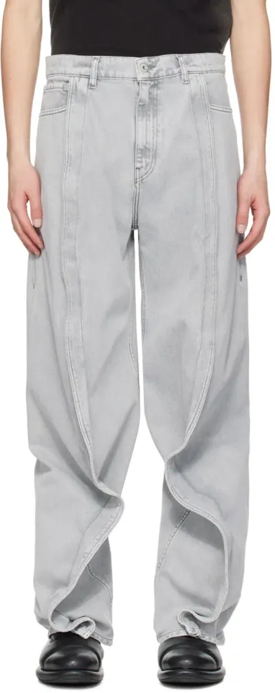 Y/project Gray Banana Jeans