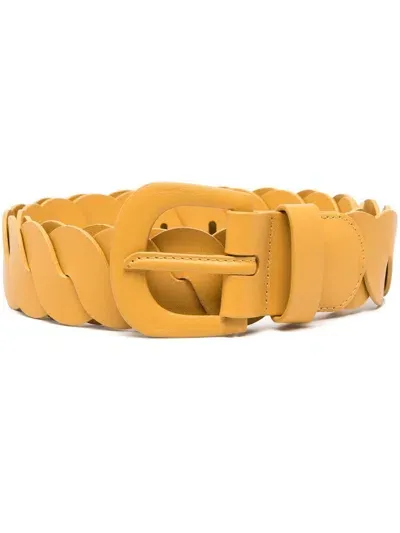 Zimmermann Wave-link Design Belt In Yellow