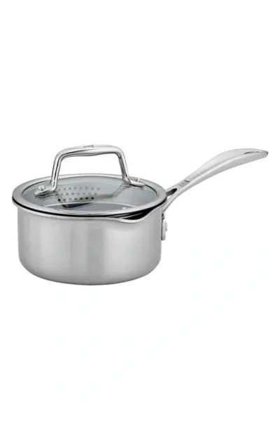 Zwilling Clad Cfx 1-quart Nonstick Saucepan In Metallic