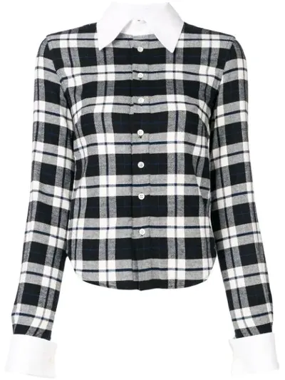 Matthew Adams Dolan Checked Shirt In Black