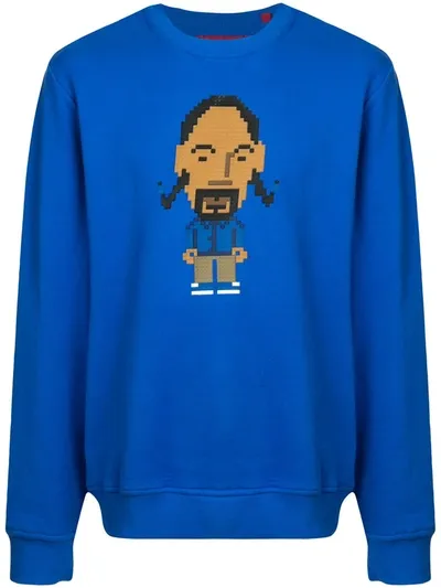 Mostly Heard Rarely Seen 8-bit Foshizz Sweatshirt In Blue