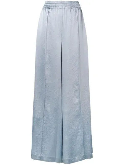 Alexander Wang T Palazzo Trousers In Blue