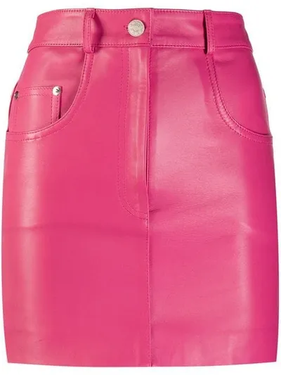 Manokhi High Rise Pencil Skirt In Pink