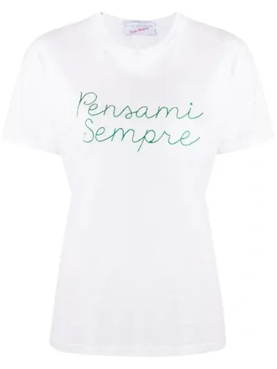 Giada Benincasa Pensami Sempre T-shirt In White