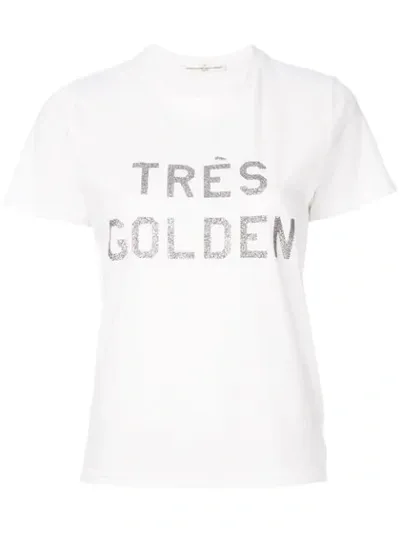 Golden Goose T-shirt Mit Print In White