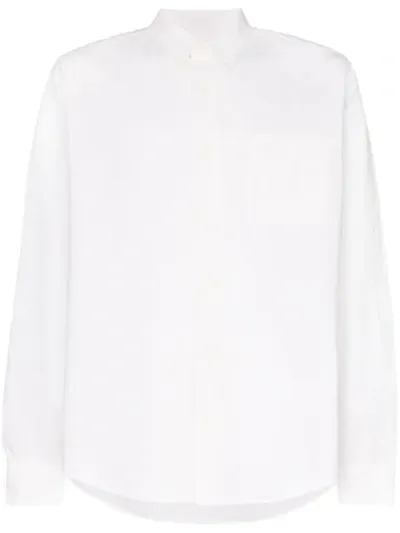 Visvim Albacorre Flamma Cotton Shirt In White