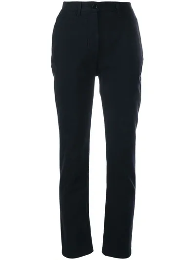 Aspesi Slim Fit Trousers In Blue